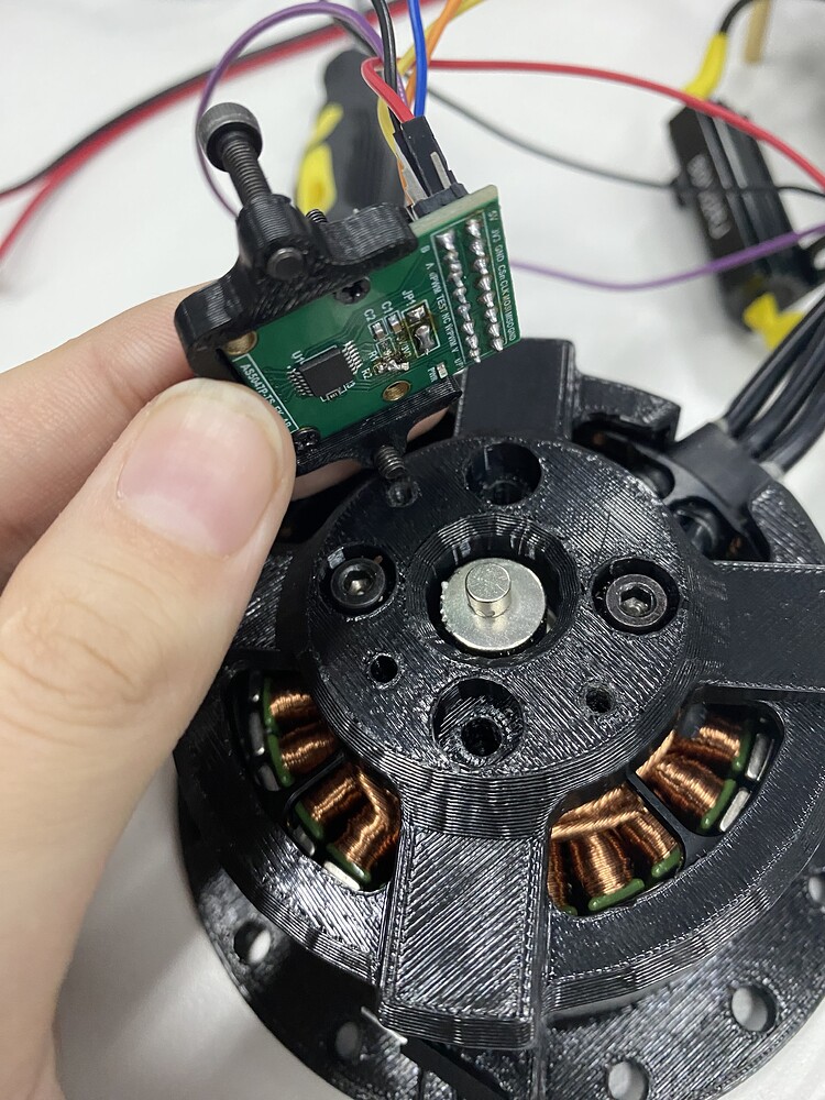 As5047p encoder encodererror cpr polepairs mismatch error odrive v3
