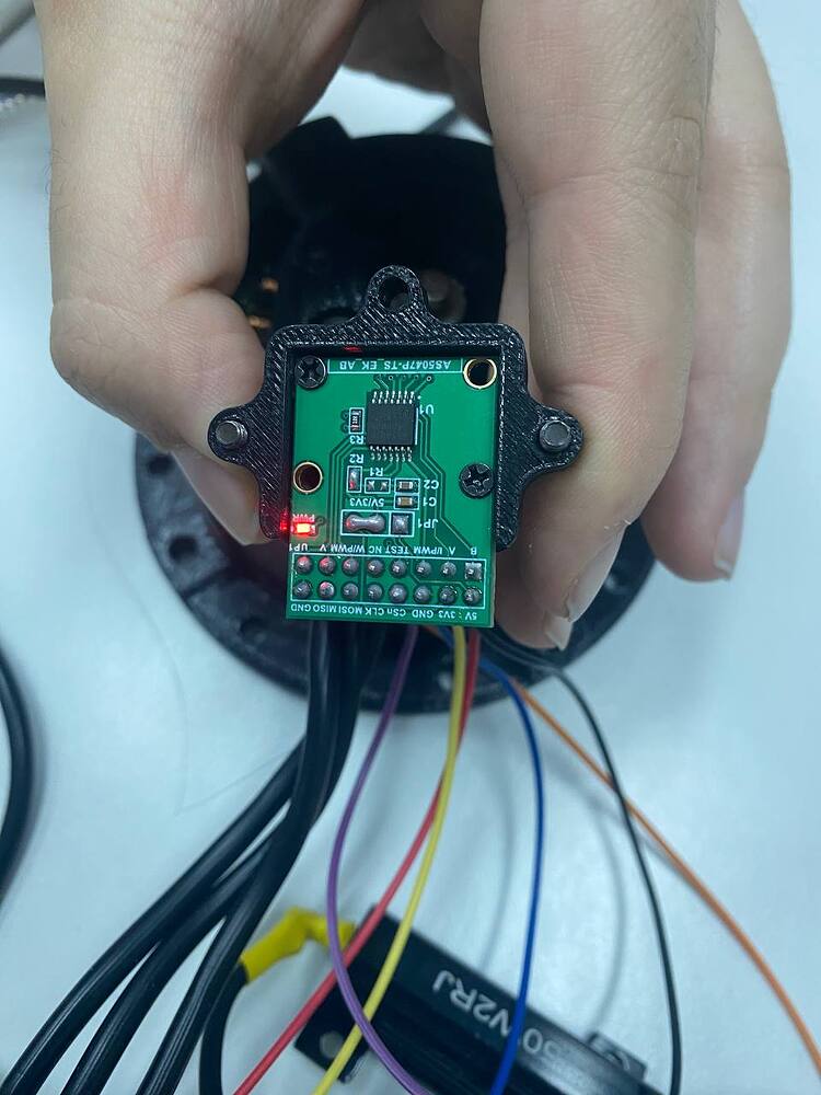 As5047p encoder encodererror cpr polepairs mismatch error odrive v3